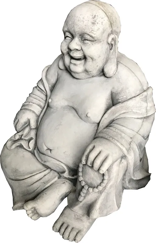 Geprüft Casa Padrino luxury decorative sculpture buddha light gray 65 x 55 x H. 60 cm - Limited Edition