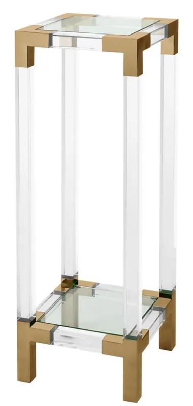 Casa Padrino luxury side table / pillar brass colors 35 x 35 x H. 100 cm - Designer Furniture Nur Heute