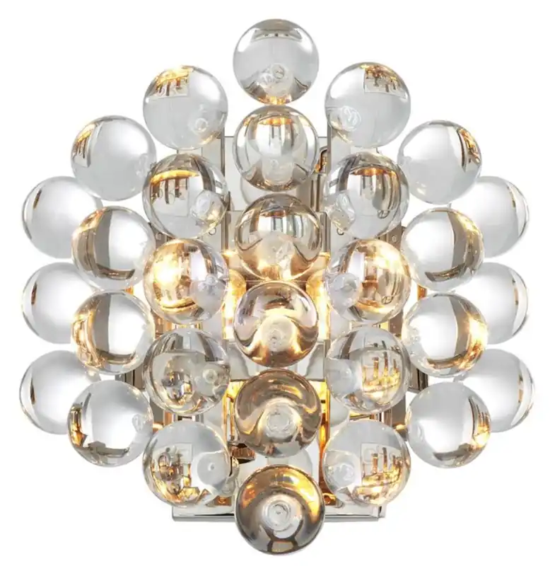 Top-Preis Casa Padrino luxury wall lamp silver 24.5 x 15 x H. 24 cm - Luxury Quality