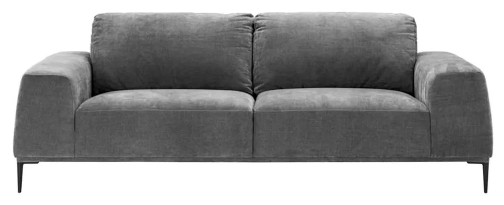 Sonderaktion Casa Padrino Luxury Living Room Sofa Gray 223 x 93 x H. 80 cm - Hotel Furniture