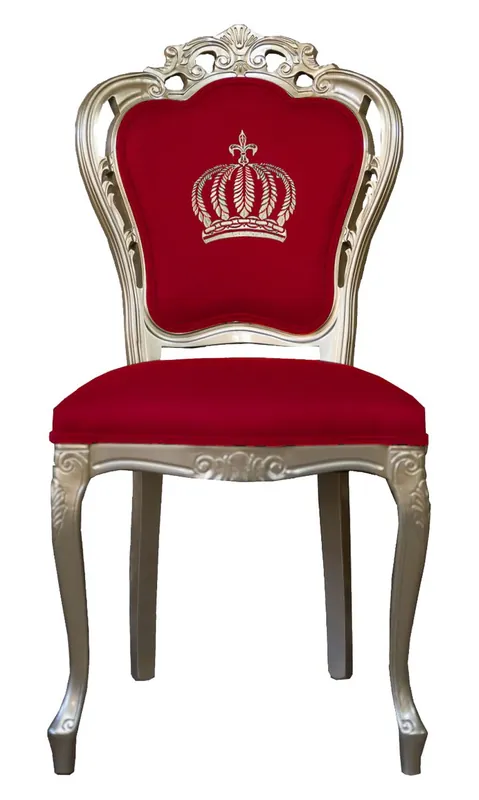 Pompöös by Casa Padrino luxury baroque dining chair red / gold - Pompöös baroque chair designed by Harald Glööckler Wochenendangebot