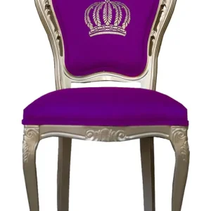 Preiswert Pompöös by Casa Padrino luxury baroque dining chair purple / gold - Pompöös baroque chair designed by Harald Glööckler