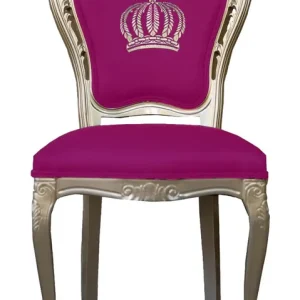 Pompöös by Casa Padrino luxury baroque dining chair pink / gold - Pompöös baroque chair designed by Harald Glööckler Finale Aktion