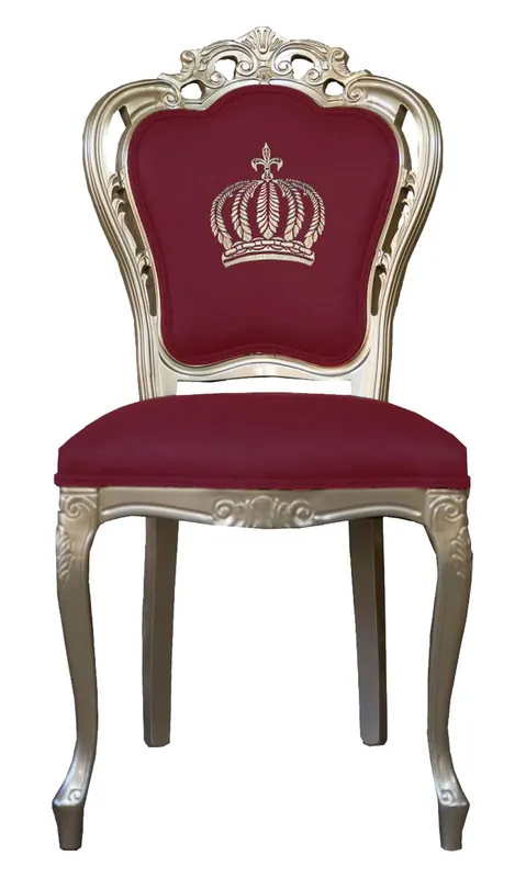 Angebot Pompöös by Casa Padrino luxury baroque dining chair burgundy / gold - Pompöös baroque chair designed by Harald Glööckler