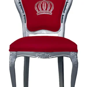 Pompöös by Casa Padrino luxury baroque dining chair red / silver - Pompöös baroque chair designed by Harald Glööckler Jetzt Kaufen