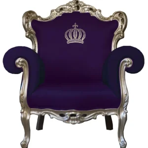 Pompöös by Casa Padrino luxury baroque armchair purple / gold - Pompöös baroque armchair designed by Harald Glööckler Preisreduziert