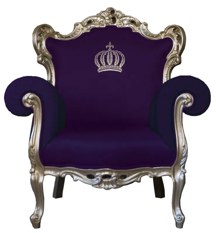 Pompöös by Casa Padrino luxury baroque armchair purple / gold - Pompöös baroque armchair designed by Harald Glööckler Preisreduziert