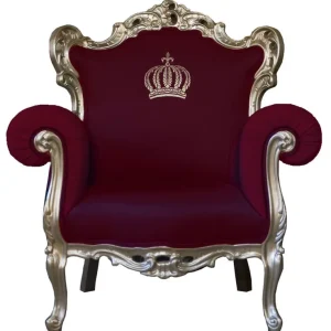 Finale Aktion Pompöös by Casa Padrino luxury baroque armchair burgundy / gold - Pompöös baroque armchair designed by Harald Glööckler