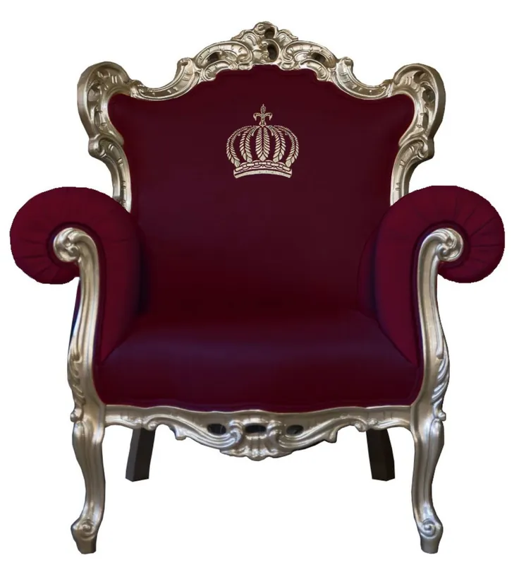 Finale Aktion Pompöös by Casa Padrino luxury baroque armchair burgundy / gold - Pompöös baroque armchair designed by Harald Glööckler