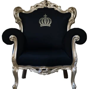 Pompöös by Casa Padrino luxury baroque armchair black / gold - Pompöös baroque armchair designed by Harald Glööckler Mega-Angebot