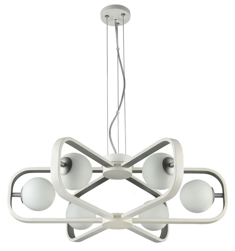 Versand Am Gleichen Tag Casa Padrino luxury hanging lamp white / silver Ø 65 x H. 20 cm - Luxury Collection