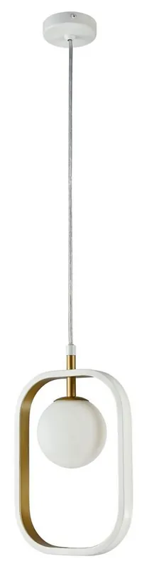 Casa Padrino luxury hanging lamp white / gold 17.8 x H 25 cm - Luxury Collection Versand Am Gleichen Tag