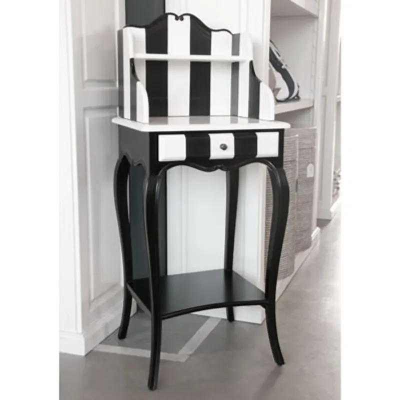 Casa Padrino designer telephone table black / white 59 cm x 39 cm xh. 104 cm Meistverkauft