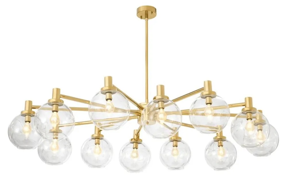 Bestseller Casa Padrino Luxury Chandelier Gold 150 x 105 x H. 37 cm - Limited Edition