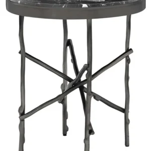Top-Seller Casa Padrino luxury side table bronze / black Ø 50.5 x H. 58.5 cm - Luxury Furniture