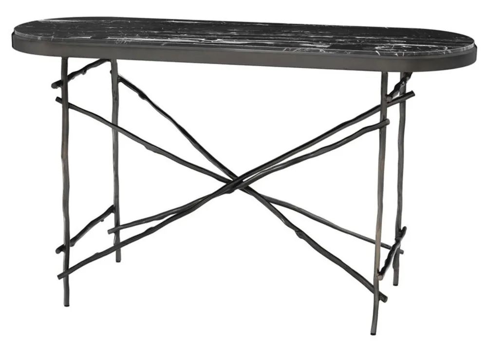 Casa Padrino luxury console bronze / black 131 x 45 x H. 76 cm - Luxury Furniture Schneller Versand