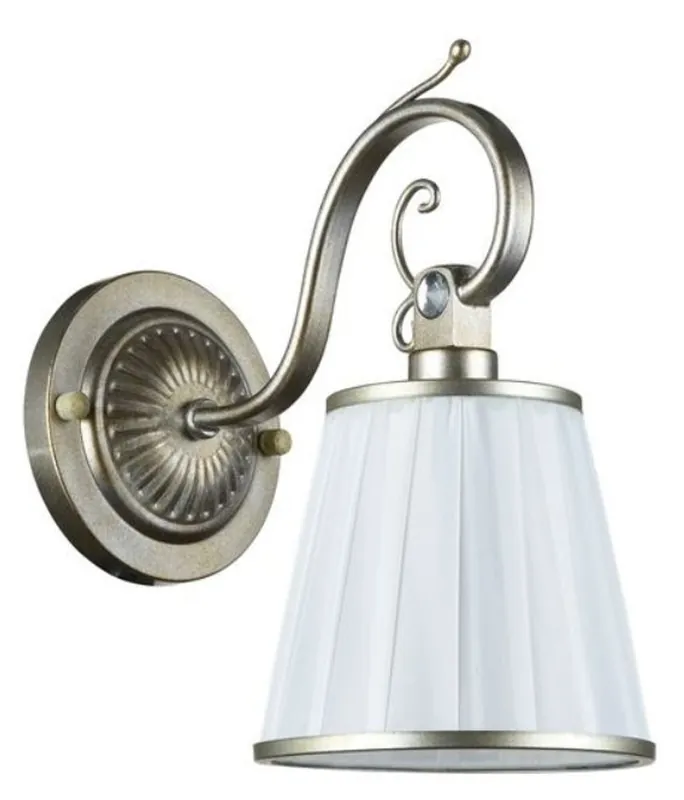 Top-Seller Casa Padrino Art Nouveau Wall Lamp Silver Gold / White 14 x 24 x H. 27 cm - Art Deco Furniture