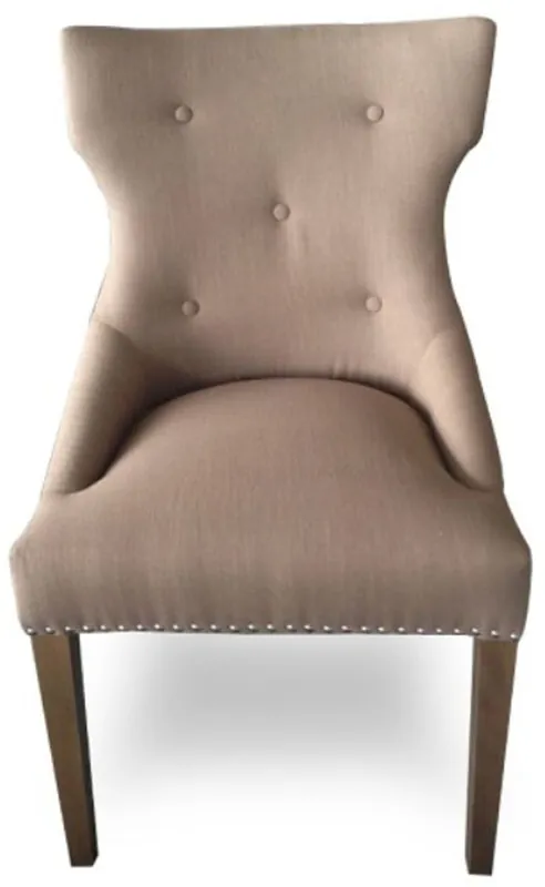 Casa Padrino luxury dining chair taupe / brown 59 x 65 x H. 98 cm - Dining Room Furniture Garantierte Lieferung