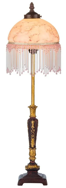 Garantierte Lieferung Casa Padrino Baroque Style Table Lamp Multicolor Ø 20 x H. 66 cm - Baroque & Art Nouveau Furniture