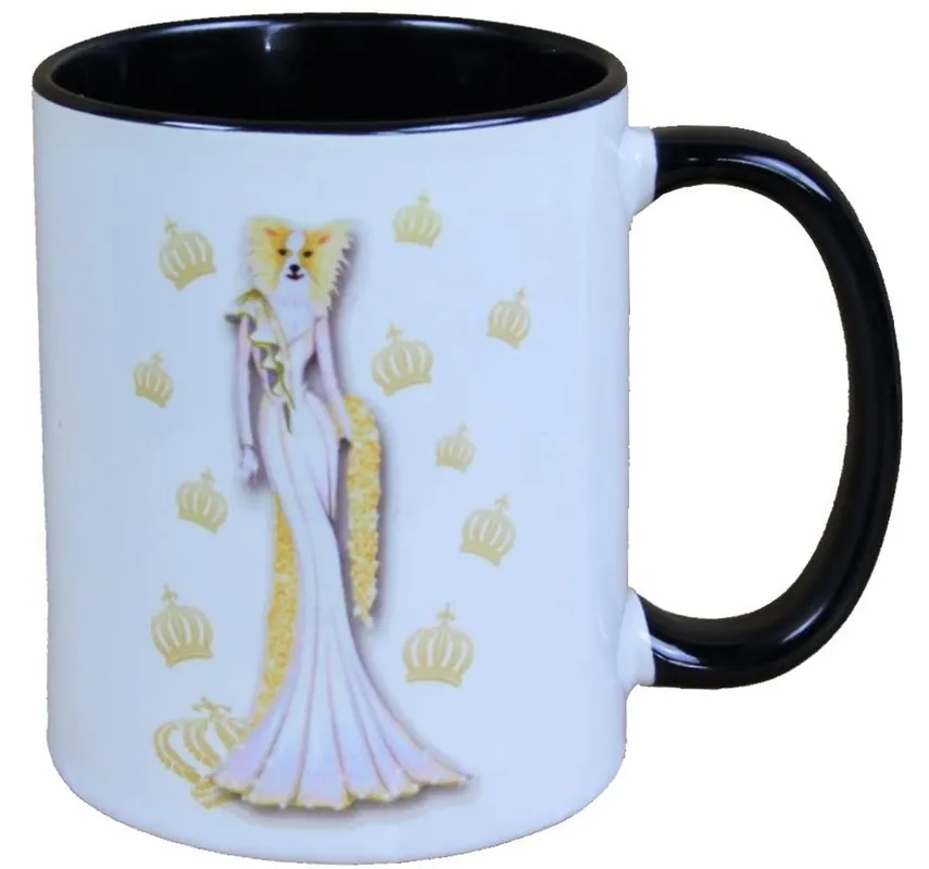 Beliebt Harald Glööckler Pompöös cup dog with gold-white evening dress - designed by Harald Glööckler