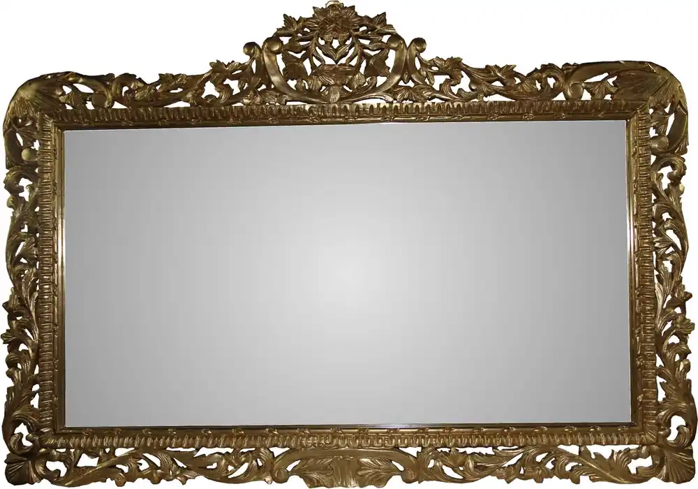 Direkt Vom Hersteller Casa Padrino Baroque Mirror Gold Handmade 168 x 116 cm - Wooden Mirror - Baroque Furniture