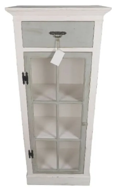 Casa Padrino Country Style Chest of Drawers Antique White / Light Gray 58 x 37 x H. 139 cm - Furniture in Country Style Must-Have