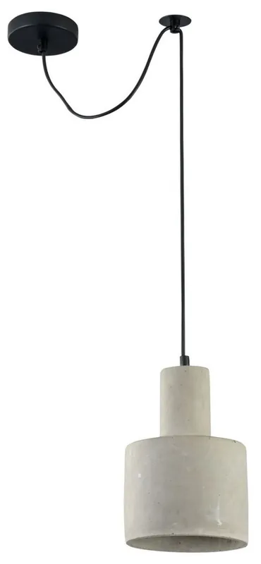 Casa Padrino Hanging Lamp Gray Ø 16 x H. 22.5 cm - Modern Pendant Lamp with Concrete Lampshade Billig