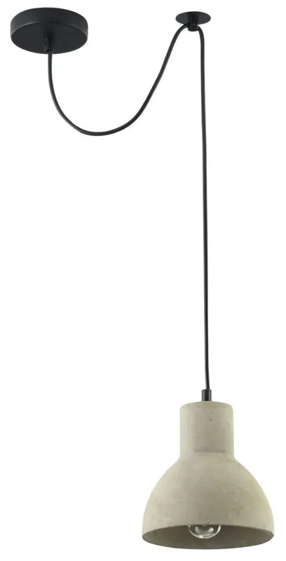 Casa Padrino Hanging Lamp / Pendant Lamp Gray Ø 16 x H. 16 cm - Modern Lamp with Concrete Lampshade Rabatt
