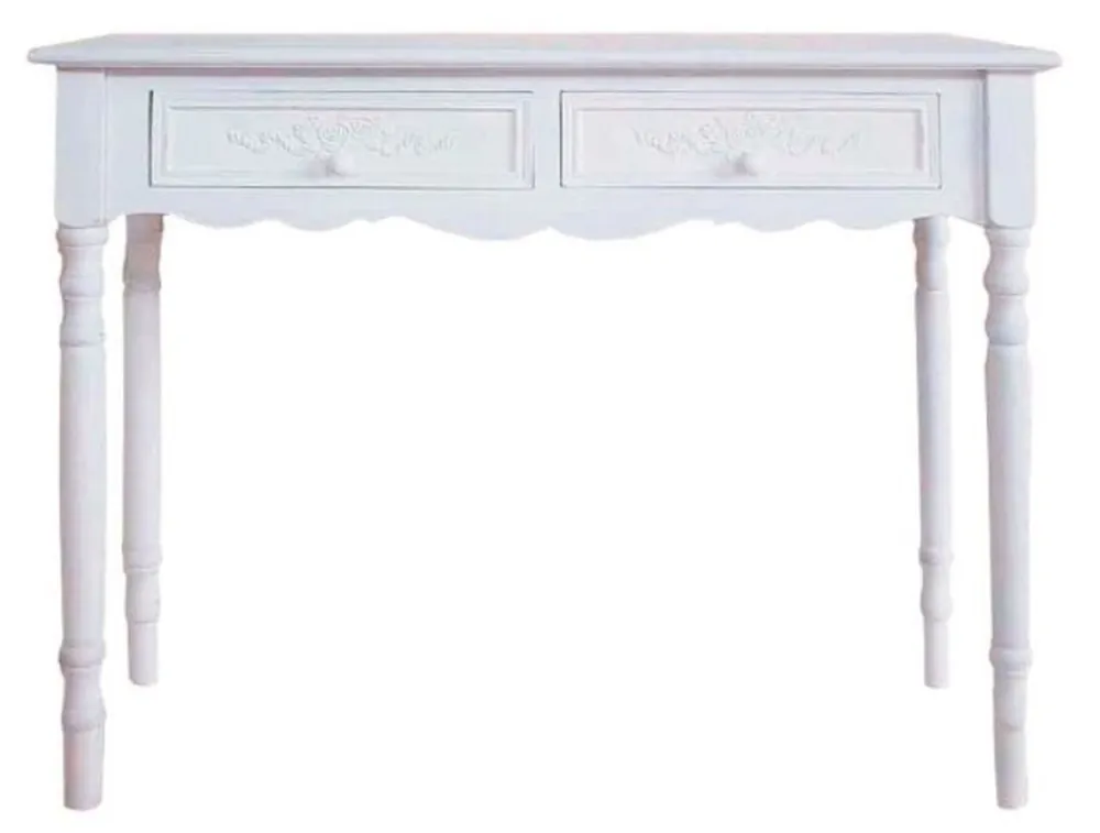 Casa Padrino Country Style Console White 98 x 34 x H. 78 cm - Handmade Country Style Console Table Saisonangebot
