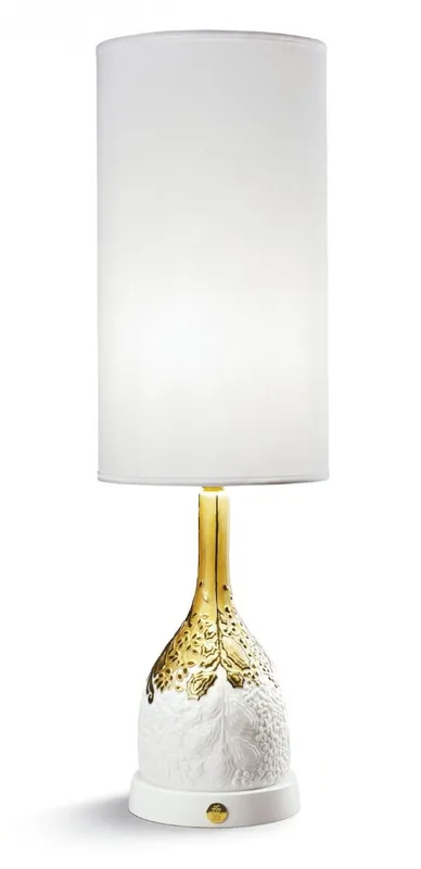 Casa Padrino luxury table lamp porcelain white / gold H53 x 17 cm - luxury lighting table lamp Preis Gesenkt