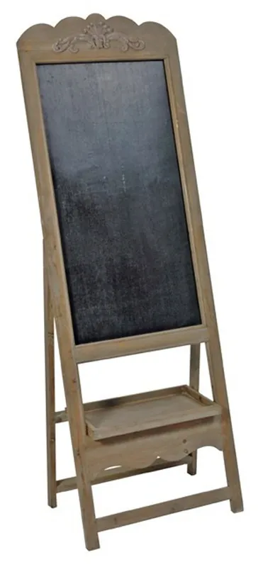 Heißes Angebot Baroque school board with stand, writing board made of wood, antique-look, brown