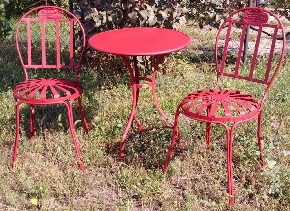 Casa Padrino Art Nouveau Garden Furniture Set - Different Colors - Garden Table & 2 Garden Chairs in Art Nouveau Solange Der Vorrat Reicht