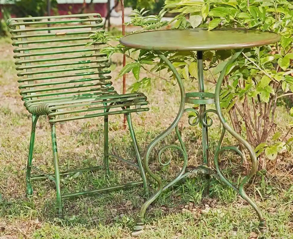 Casa Padrino Art Nouveau Garden Table & Garden Chair - Various Colors - Garden Furniture Set in Art Nouveau Beliebt