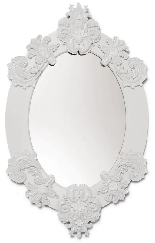 Preis Gesenkt Casa Padrino Designer Mirror / Wall Mirror White 58 x H. 93 cm - Luxury Quality
