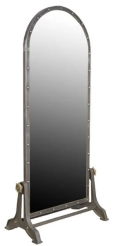 Casa Padrino Luxury Standing Mirror Gray 85 x 47 H. 197 cm - Mirror in Industrial Design Sichere Zahlung