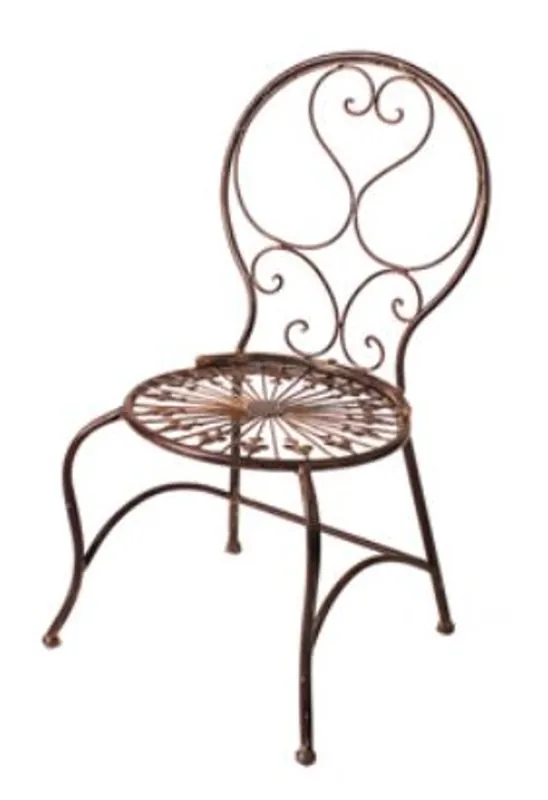 Kracherpreis Casa Padrino Art Nouveau Kids Garden Chair Brown 34 x 33 x H. 66 cm - Garden Furniture