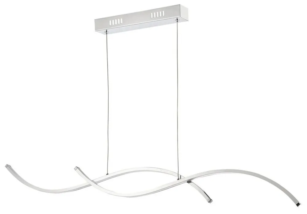 Casa Padrino Living Room LED Pendant Lamp Silver 100 x H. 9.7 cm - Designer Furniture Top-Angebot