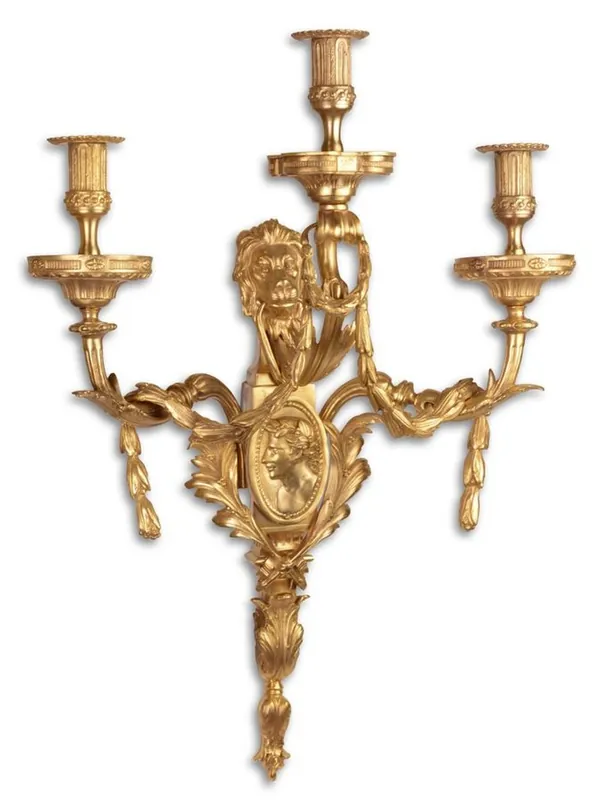Casa Padrino Baroque Wall Candlestick Gold 51 x 26.5 x H. 86 cm - Hotel & Restaurant Furniture Wochenendangebot