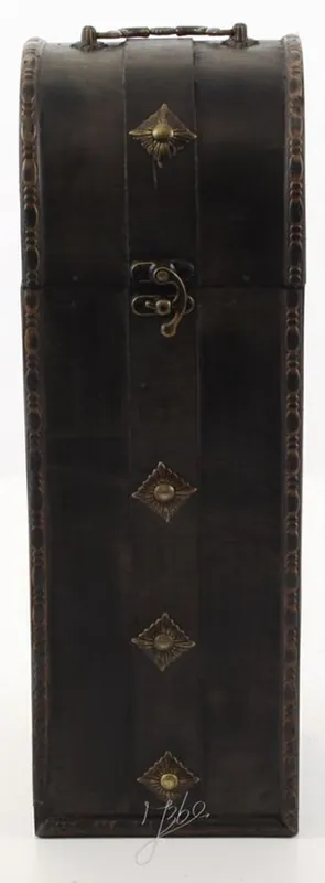 Direktkauf Casa Padrino Art Deco Wine Case Black 14.5 x 12.5 x H. 37 cm - Wooden Case