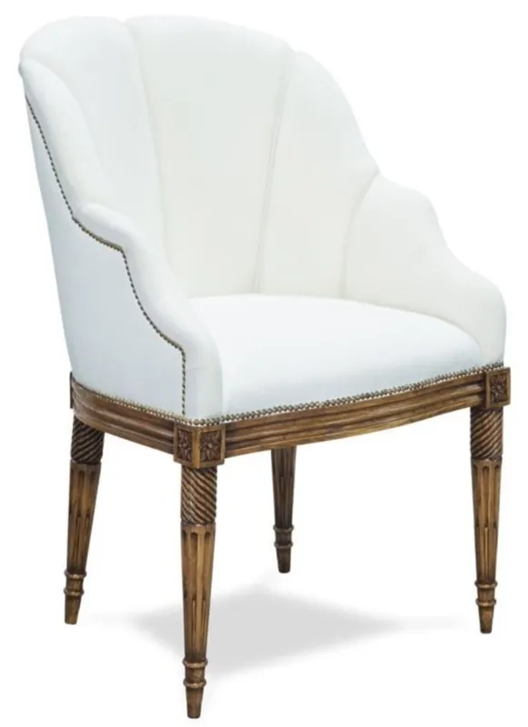 Casa Padrino Luxury Baroque Style Salon Chair White / Brown 61 x 66 x H. 95 cm - Hotel Furniture Saisonangebot