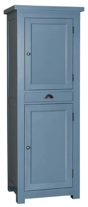 Highlight Casa Padrino country style kitchen cabinet with 2 doors and drawer blue 67 x 50 x H. 180 cm - Kitchen Furniture