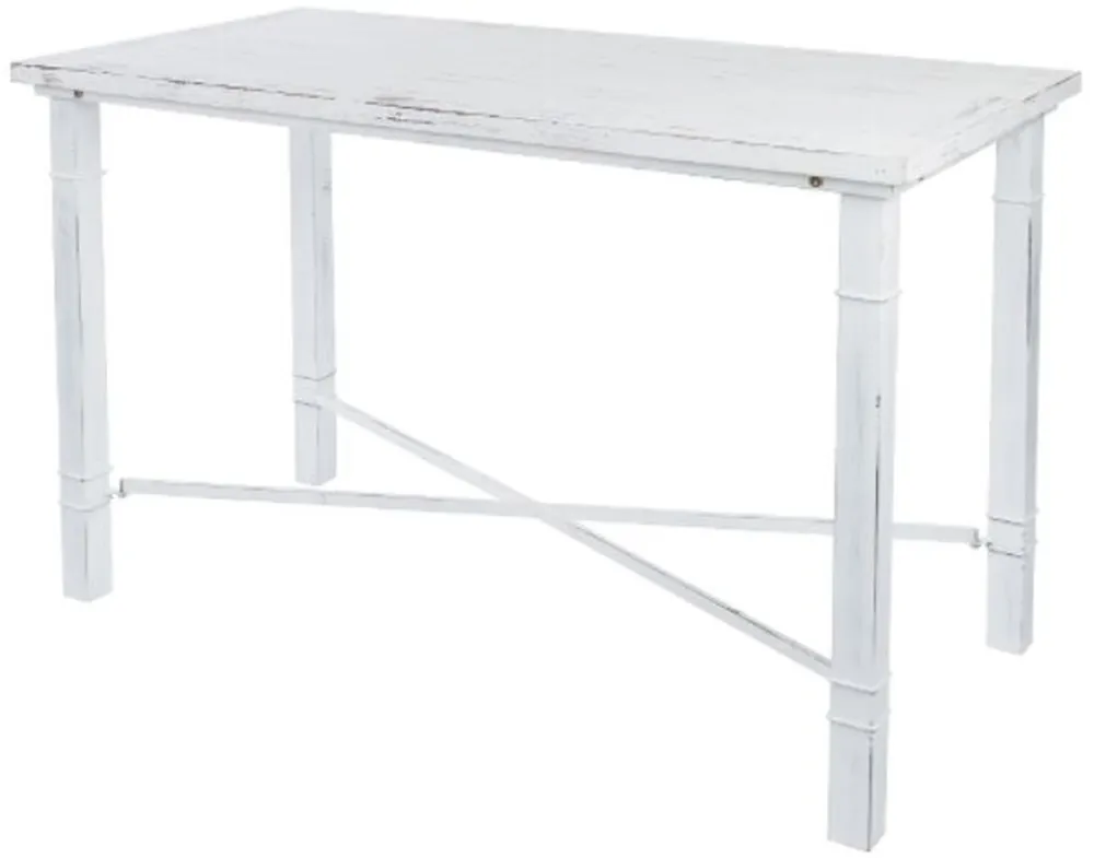 Casa Padrino Country Style Dining Table Antique White 100 x 50 x H. 70 cm - Small Shabby Chic Dining Room Table Direktkauf