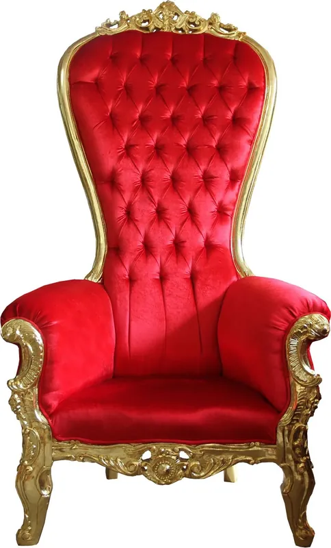 Wochenendangebot Casa Padrino Baroque throne Majestic Mod2 Bordeaux Red/Gold - Giant chair -Thron chair Tron