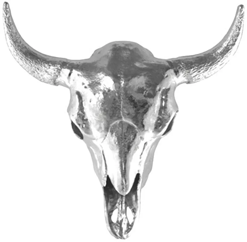 Preisknaller Casa Padrino wall sconce in wall skull design Bulle aluminum solid - designer wall lighting Skull