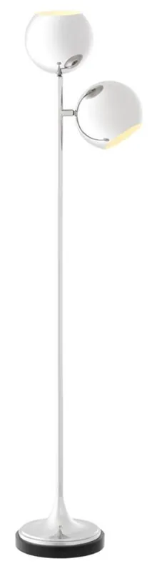 Super-Preis Casa Padrino floor lamp silver / black Ø 32 x H. 140 cm - Luxury Furniture