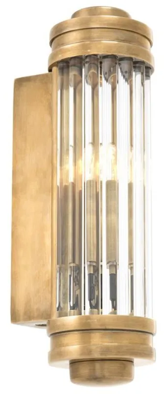 Echt Casa Padrino wall sconce / wall lamp vintage brass 7 x 10 x H. 26 cm - Hotel & Restaurant Light