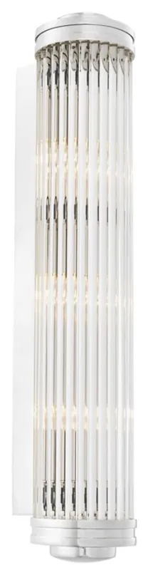 Casa Padrino Wall Lamp / Wall Light Silver 11 x 14 x H. 60 cm - Luxury Collection Schneller Versand