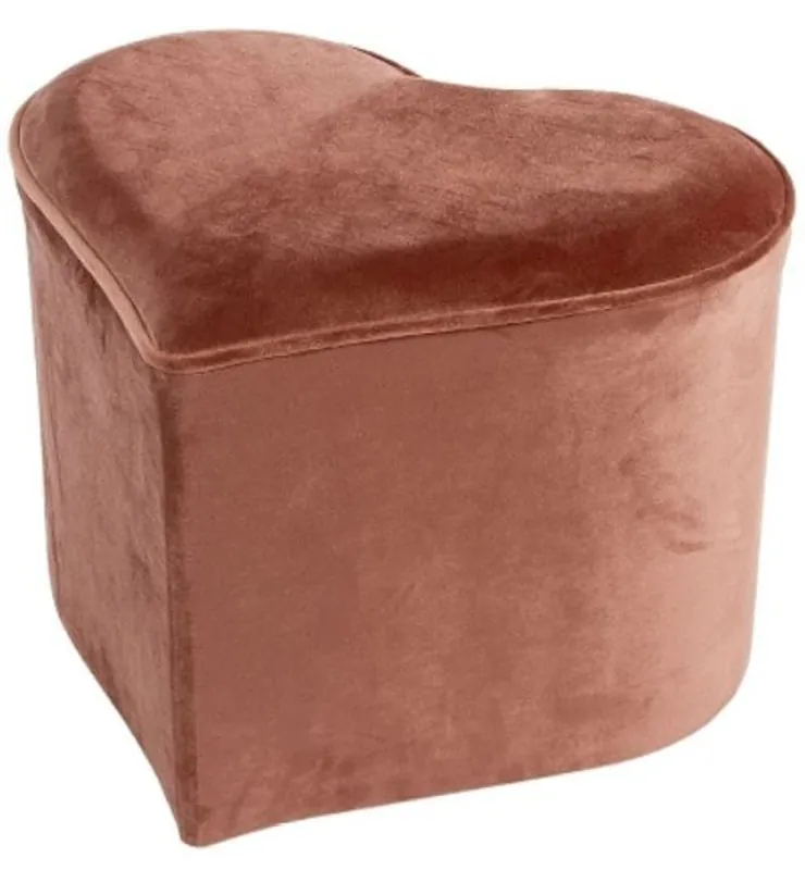 Casa Padrino designer heart stool pink 46 x 40 x H. 54 cm - Heart Shaped Luxury Deco Stool Knallerangebot