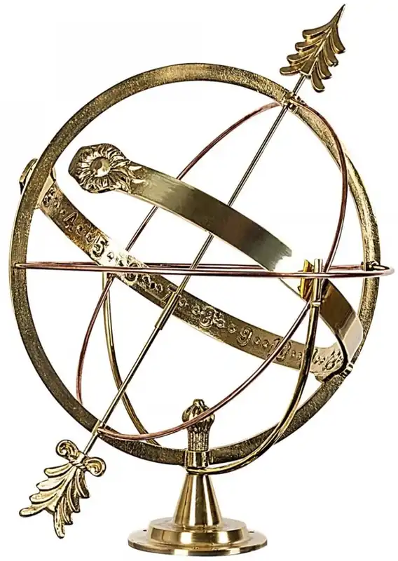 Expressversand Casa Padrino Art Nouveau Garden Deco Sundial Gold Ø 45 x H. 53 cm - Luxury Quality