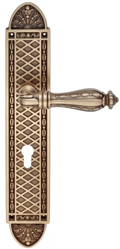 Preiswert Casa Padrino Baroque Door Handle Set Brass Patinated 15.5 x H. 35 cm - Baroque Style Furniture